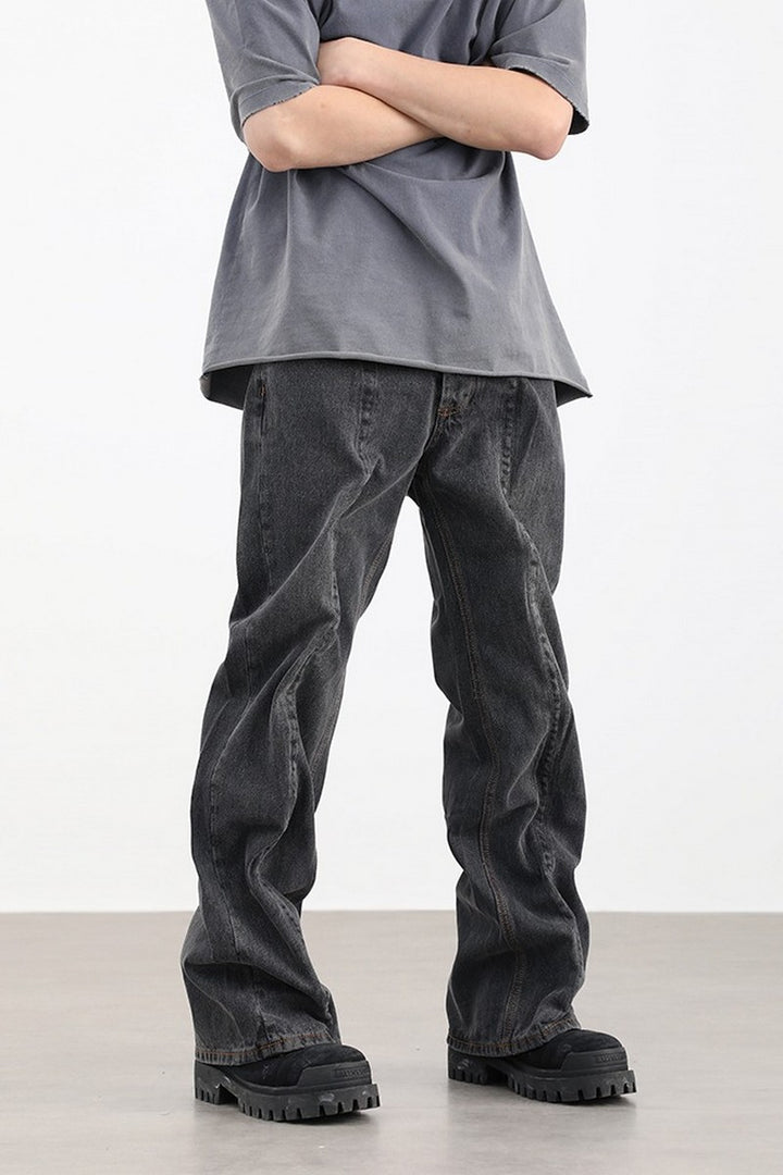Folded Loose Jeans