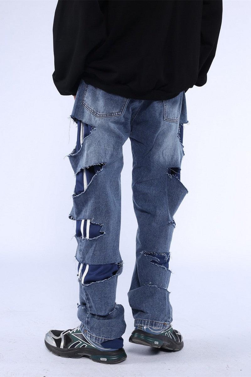 CZ Distressed Two-Piece Jeans
