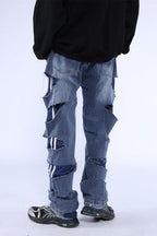 CZ Distressed Two-Piece Jeans