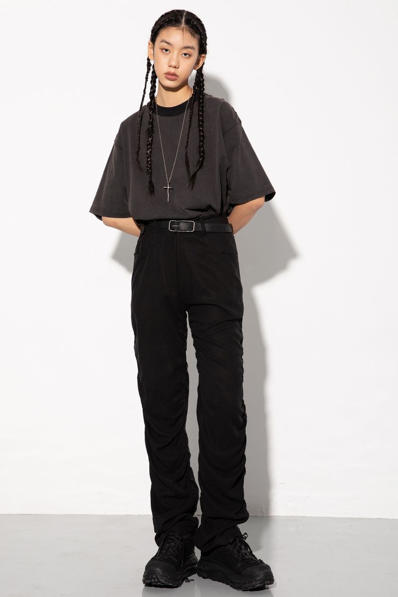 Unknown World Wrinkled Pleated Trousers