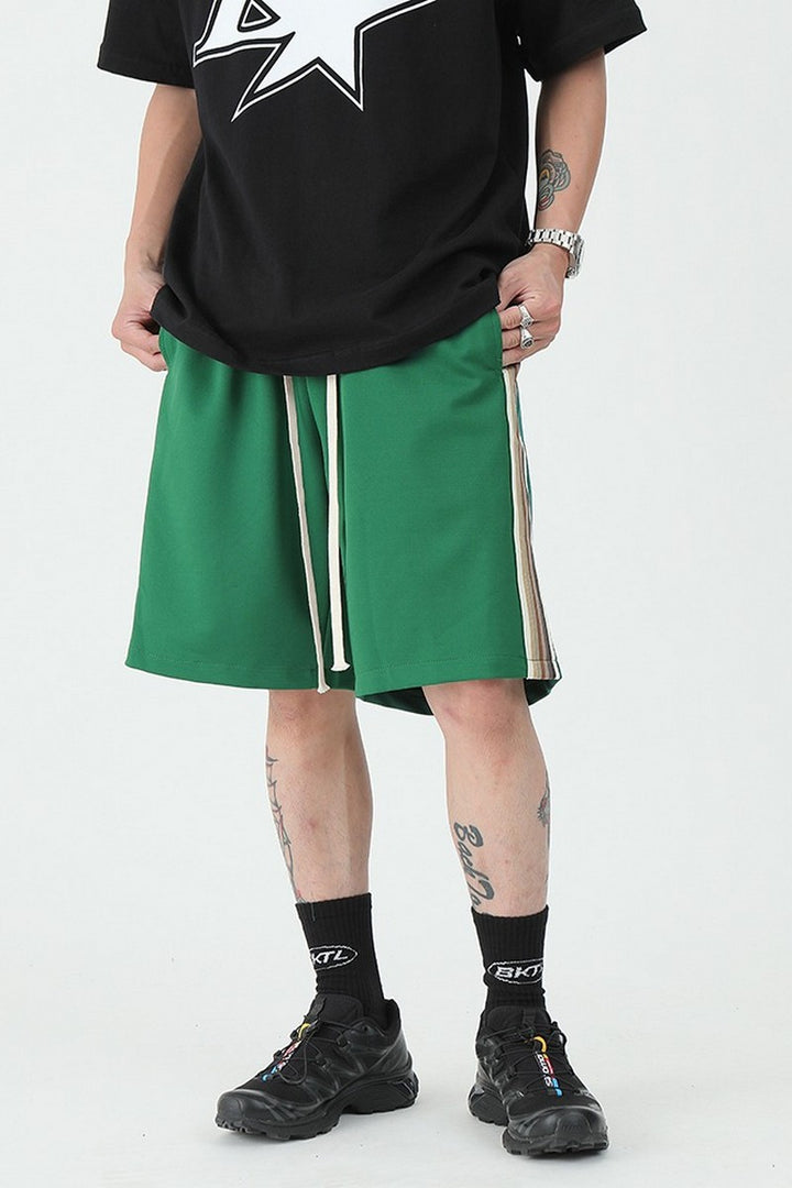 Contrast Stitched Shorts