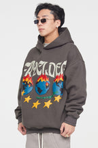 F2CE World on Fire Foam Print Hoodie