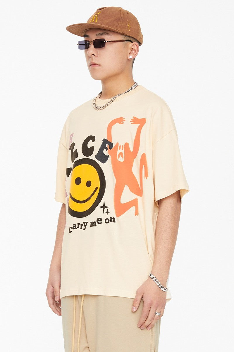 F2CE Smiley Print Logo Tee