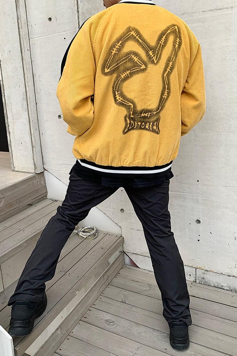 CZ ED Embroidered Corduroy Jacket