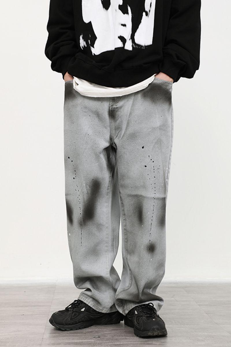 CZ Ink Washed Straight Trousers
