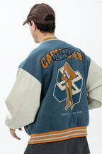 Error Code Embroidered Logo Varsity Jacket