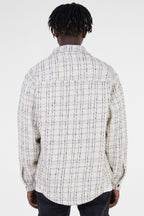 CZ Embroidered Plaid Jacket