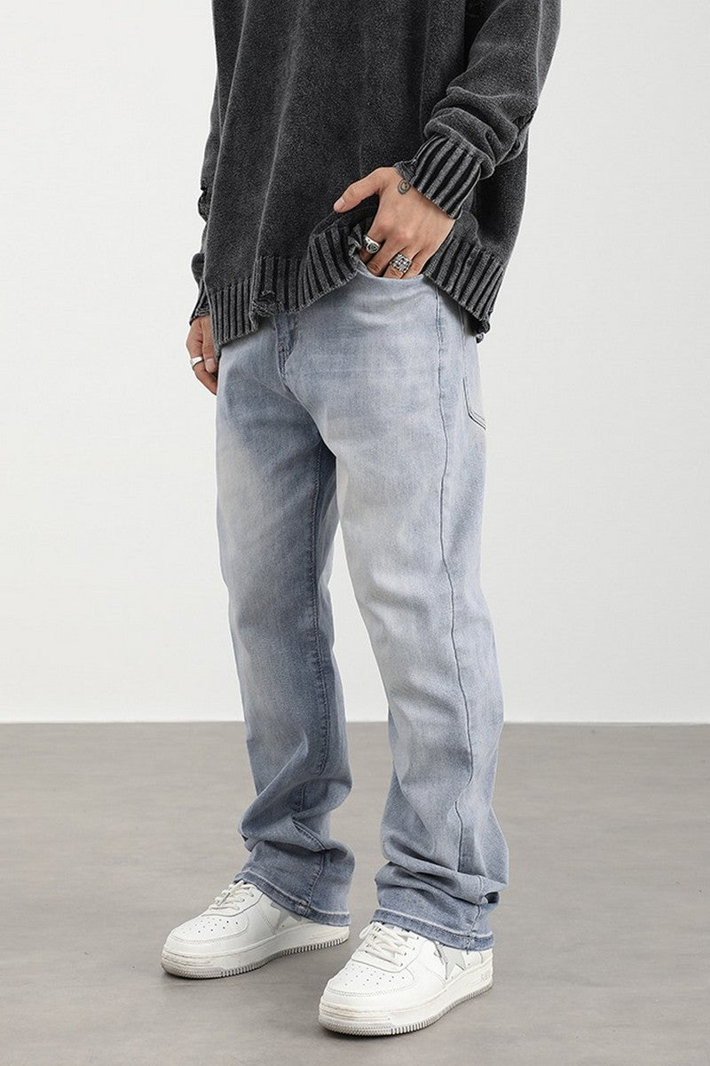 Loose Retro Washed Jeans