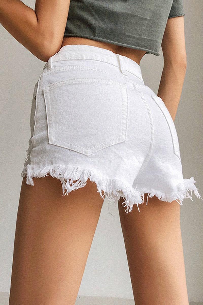 CZ Distressed Short Jeans Shorts