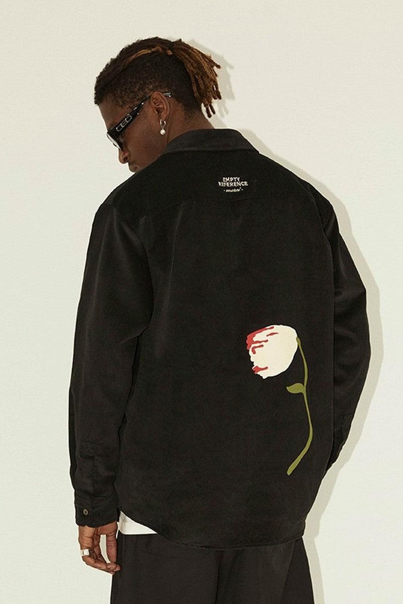 Empty Reference Tulip Print Corduroy L/S Shirt