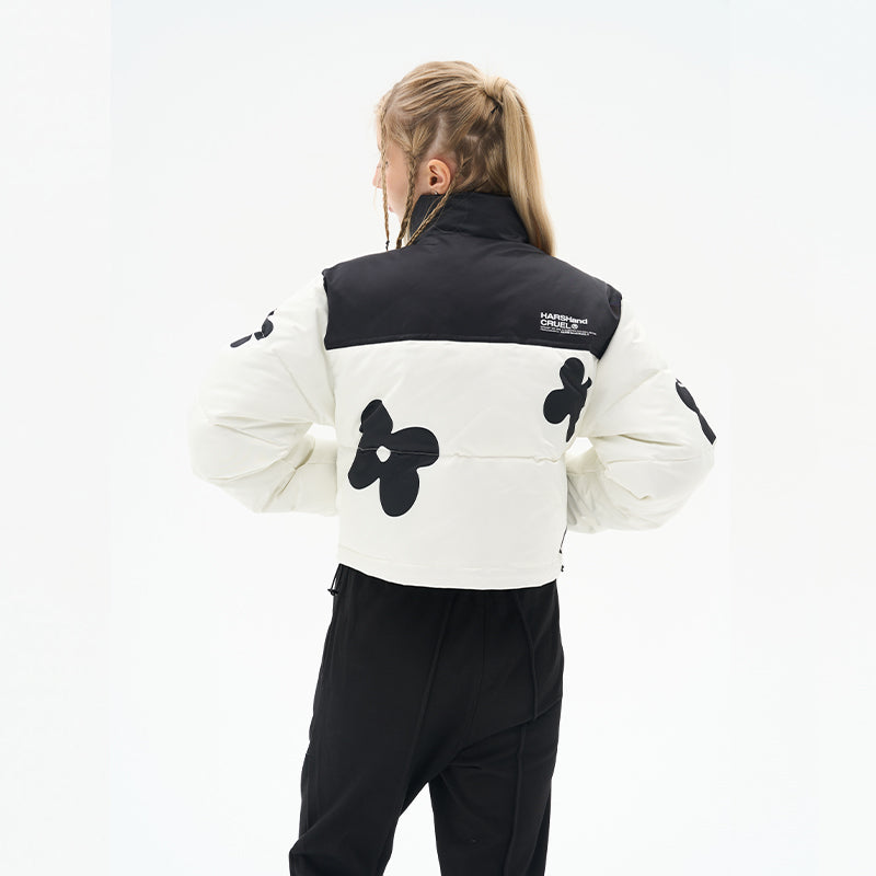 H/C Handpainted Flowers Crop Jacket