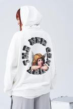 Retro Angel Print Hoodie