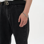 Retro Washed Straight Jeans