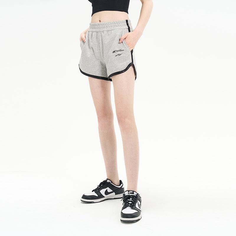 H/C High Waist Striped Logo Shorts