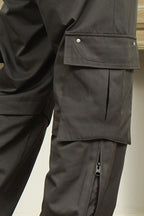 Empty Reference Casual Straight Pockets Trousers