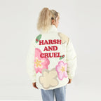 H/C Cartoon Flowers Down Jacket