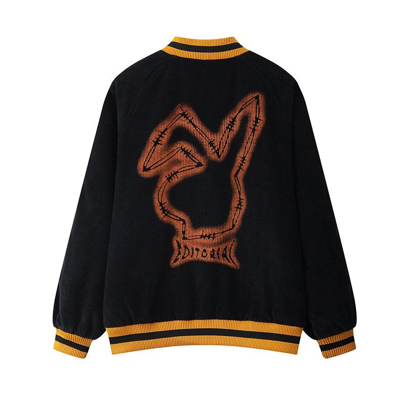 CZ ED Embroidered Corduroy Jacket
