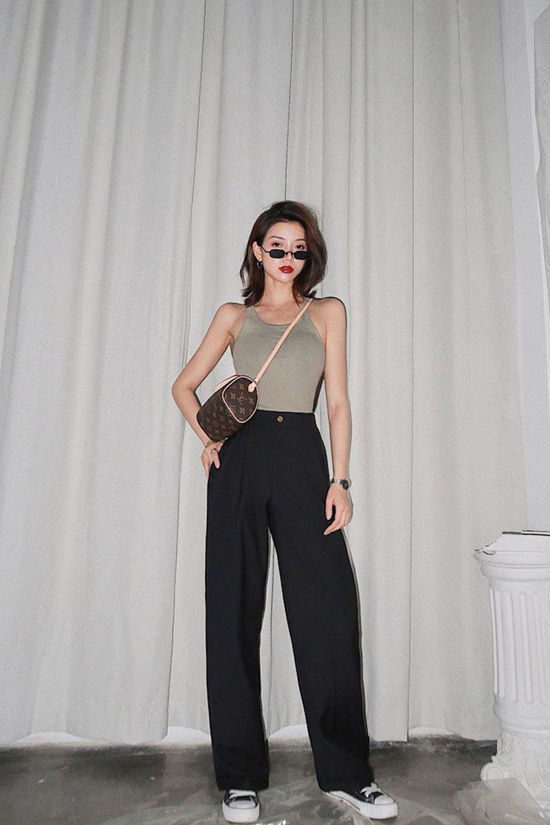 CZ Straight Casual Long Pants