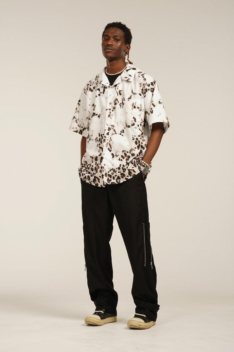 Empty Reference Zipper Adjustable Casual Pants
