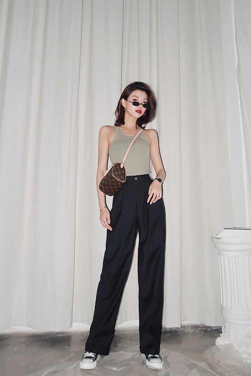 CZ Straight Casual Long Pants