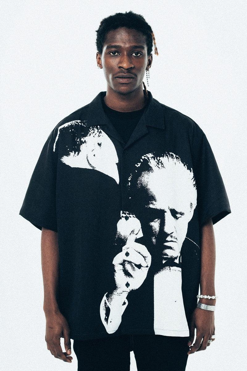 Antidote Godfather Print Cuban Shirt