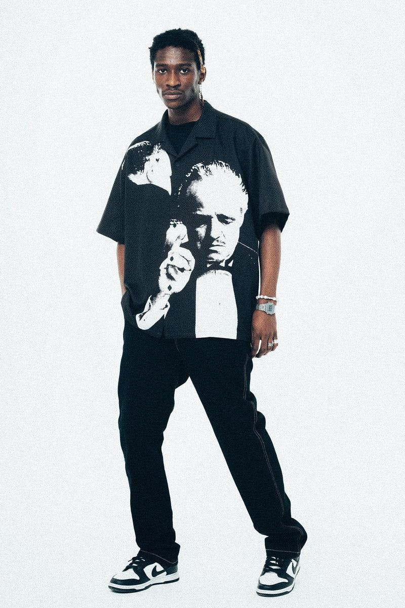 Antidote Godfather Print Cuban Shirt