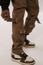 F&F Multi Pocket Straps Trousers