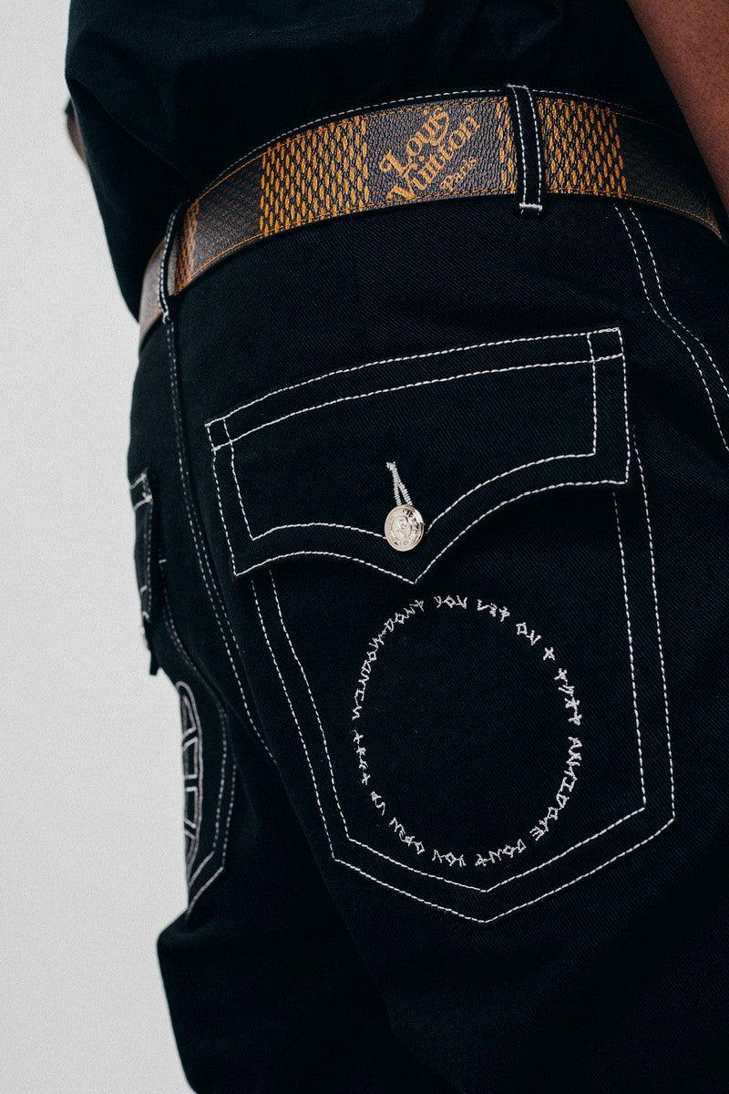 Antidote Embroidered Logo Loose Trousers