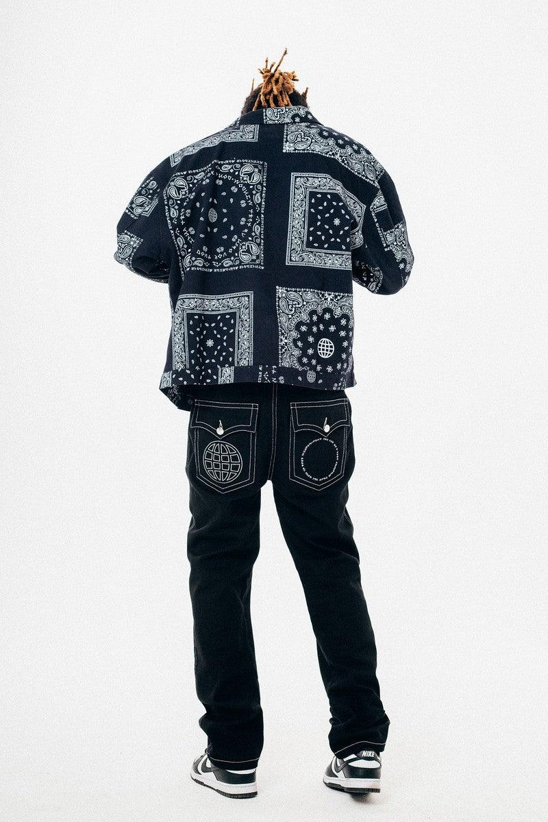 Antidote Embroidered Logo Loose Trousers