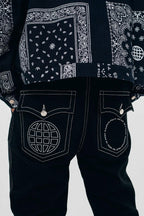 Antidote Embroidered Logo Loose Trousers