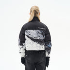 H/C Snow Mountain Printed Crop Jacket