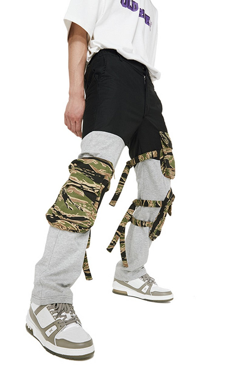 Old Order Camo Multi-Pocket Stitched Sweatpants