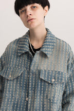 Empty Reference Washed Loose Jeans Jacket