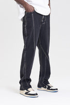 H/C Deconstructed Washed Jeans
