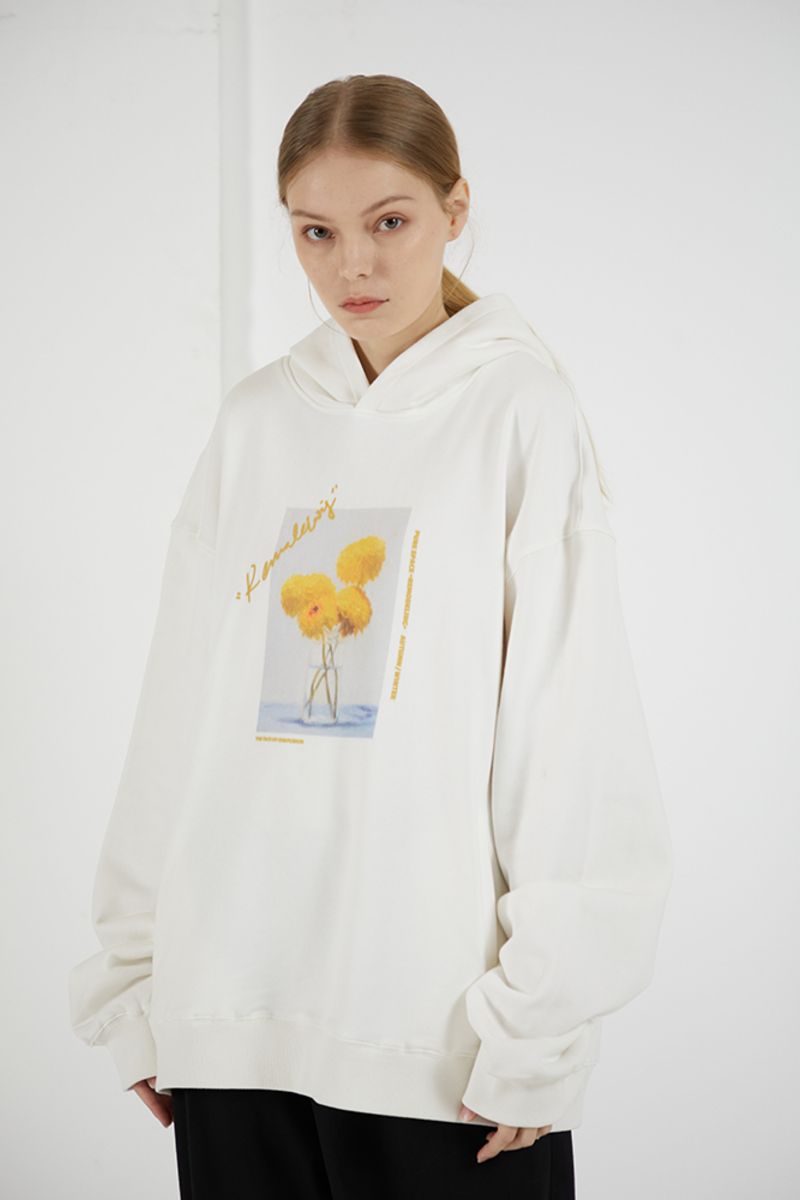 THINGY Sunflowers Oil Painting Hoodie