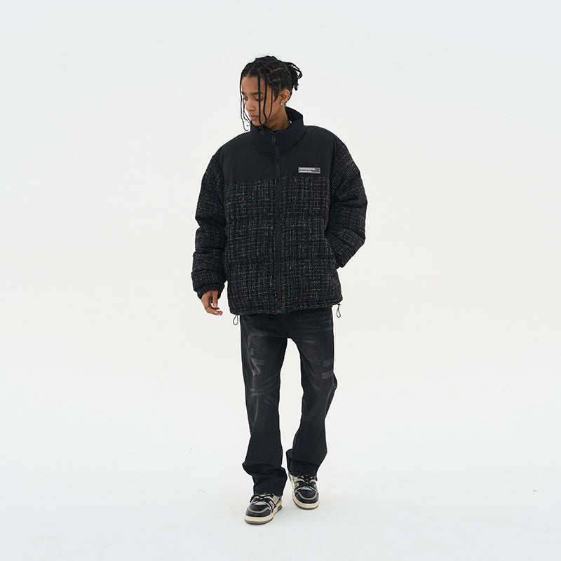 H/C Plaid Padded Down Jacket