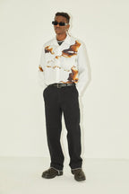 Empty Reference Burning Print L/S Shirt