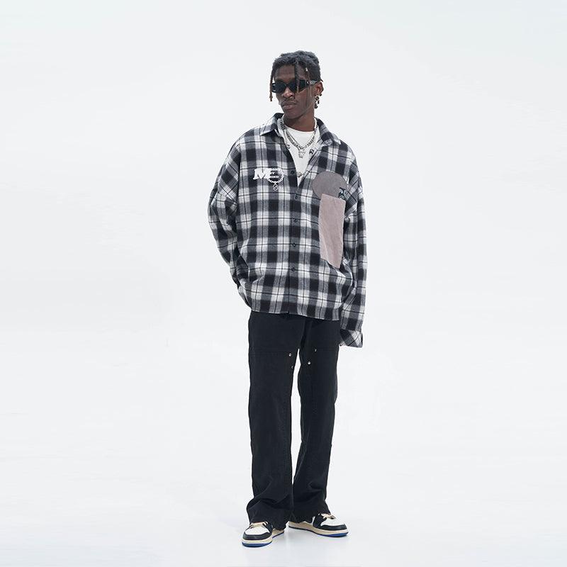H/C Pannel Plaid L/S Shirt