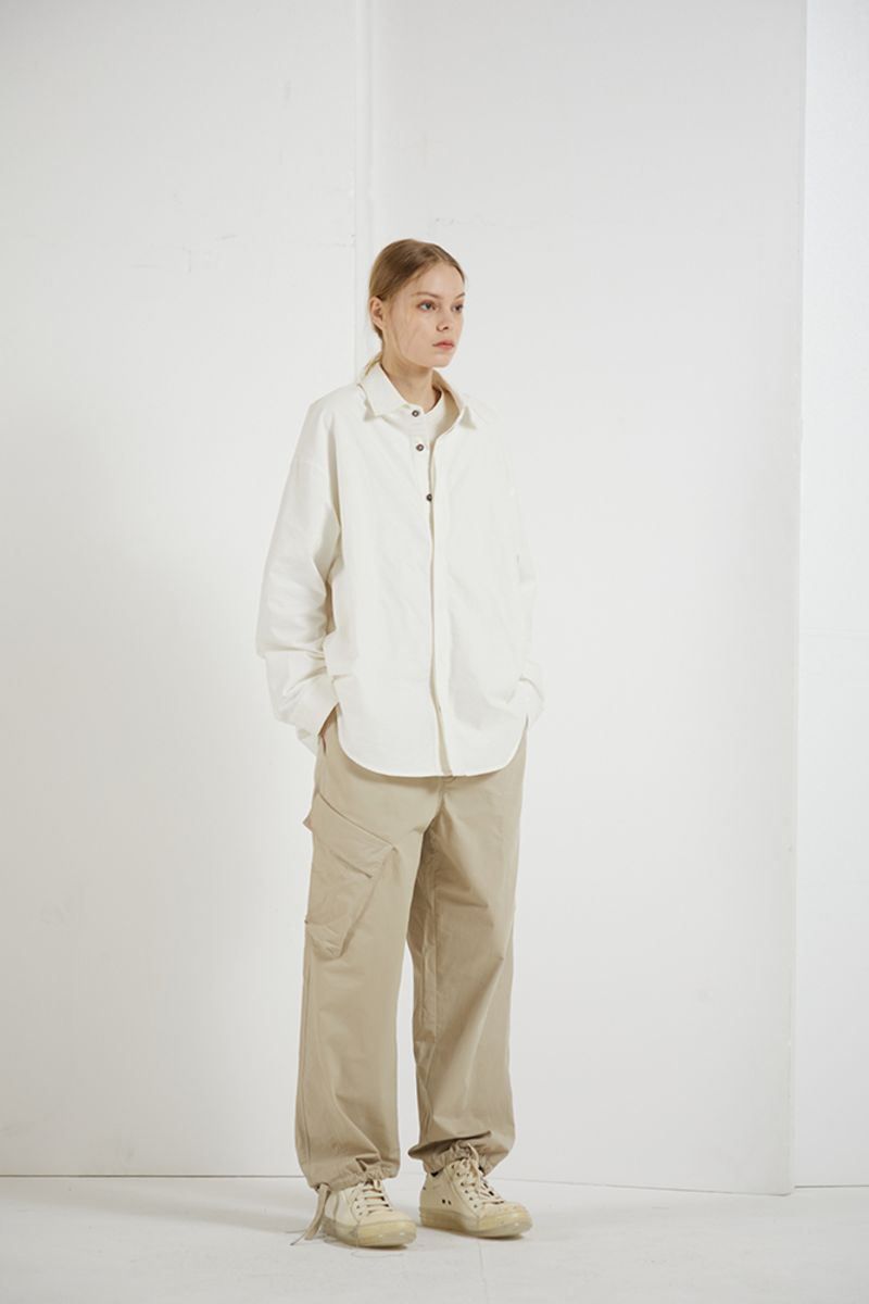 THINGY Khaki Irregular Trousers