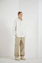 THINGY Khaki Irregular Trousers