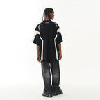 Splicing Irregular Logo Tee