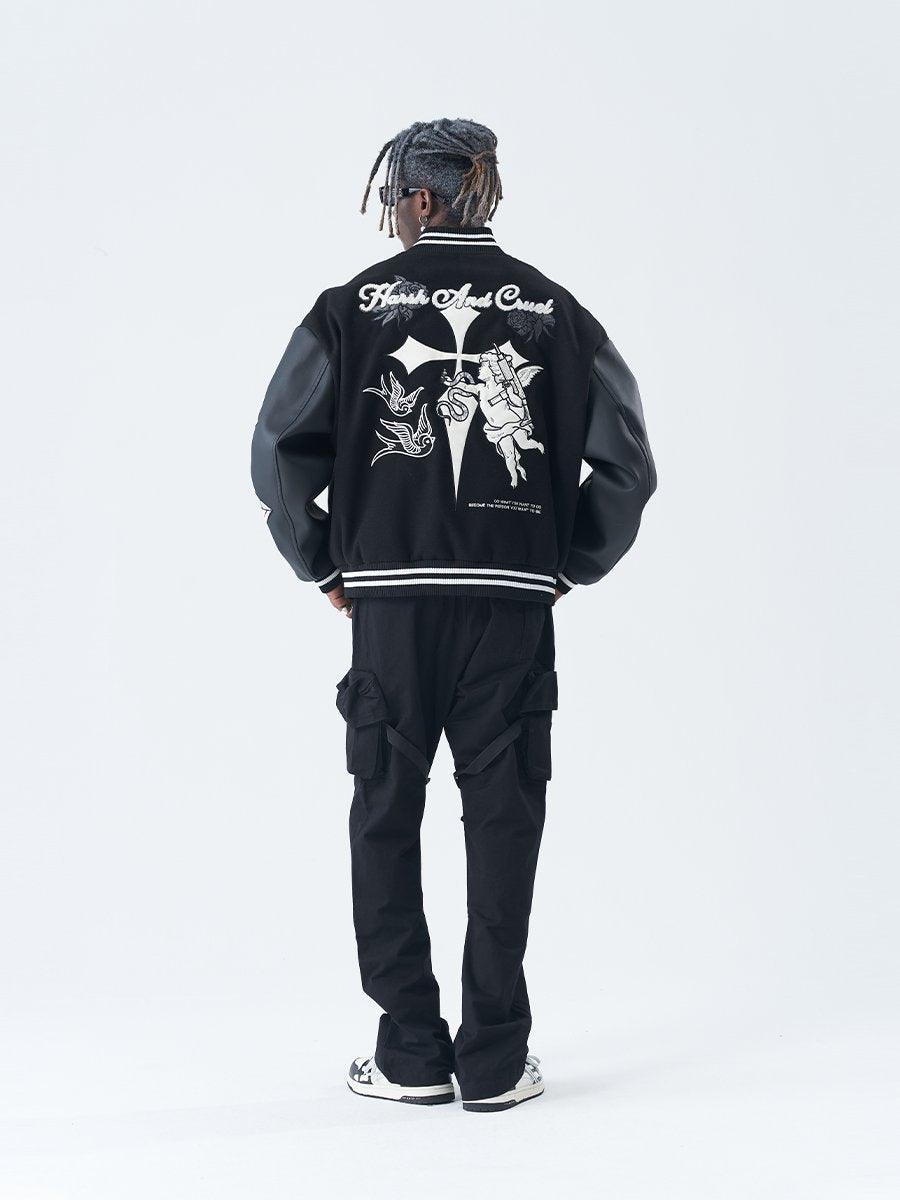 H/C Angel Embroidered Varsity Jacket - UK Only