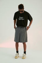 Empty Reference Thorns Print Suit Shorts