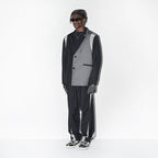 H/C Deconstructed Asymmetric Nylon Blazer