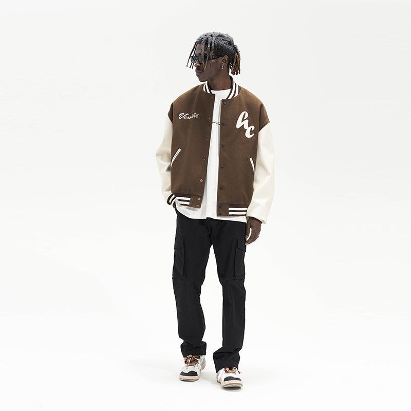 Woolen Logo Varsity Jacket