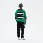 H/C Striped Logo Knit Sweater