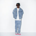 H/C 3D Circles All Over Jeans Jacket