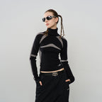 Racing Wool Knit Turtleneck