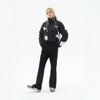 H/C Handpainted Flowers Crop Jacket