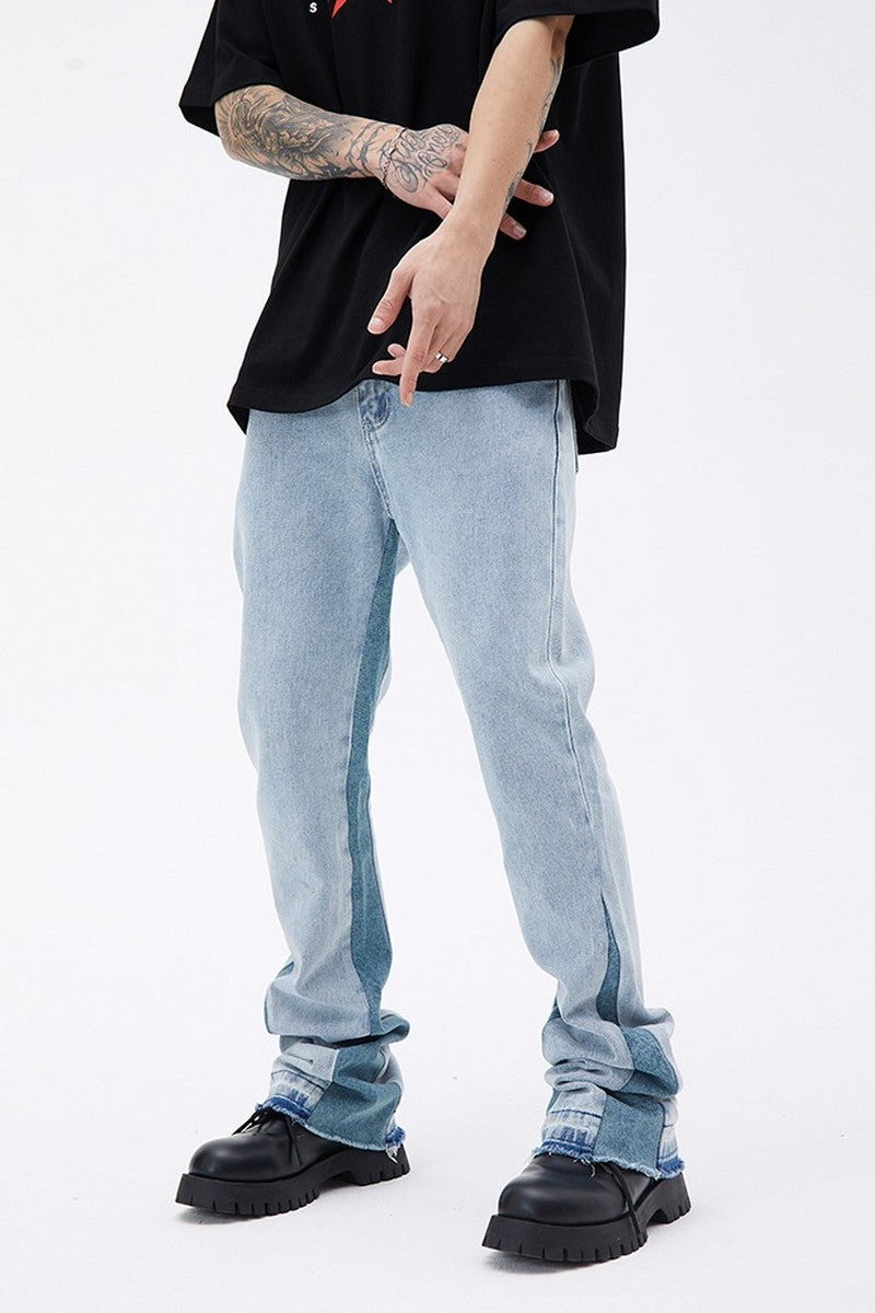 Vintage Washed Flared Jeans